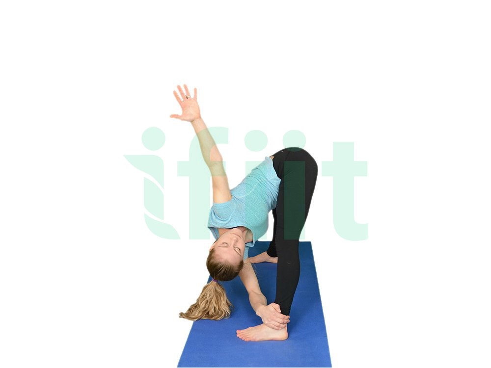 Forward Bend + Twist - Wide Leg